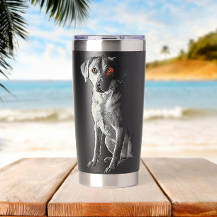 Labrador Retriever Dog Motif Pet Labrador Retrieve Insulated Tumbler