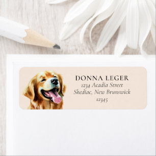Labrador Retriever Dog Personalised Address