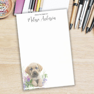 Labrador Retriever Dog Personalised Cute Puppy Post-it Notes