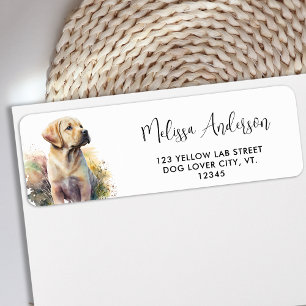 Labrador Retriever Dog Puppy Modern Return Address