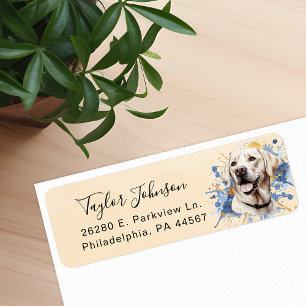 Labrador Retriever Dog Return Address Label