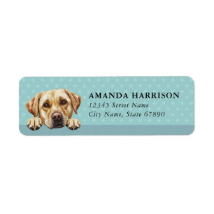 Labrador Retriever Dog Return Address Labels