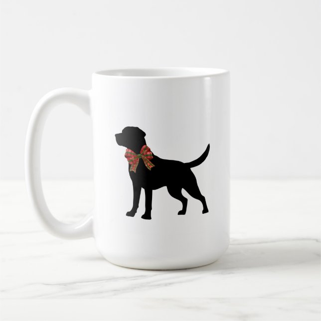 Labrador Retriever Dog Silhouette Coffee Mug (Left)
