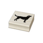 Labrador Retriever Dog Silhouette Rubber Stamp