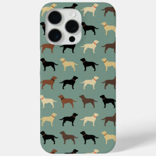 Labrador Retriever Dog Silhouettes Pattern Labs iPhone 15 Pro Max Case