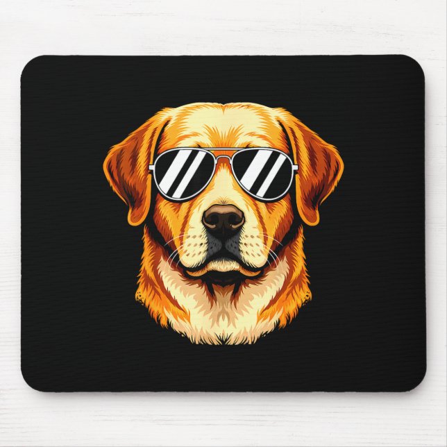 Labrador retriever dog sunglasses  mouse mat (Front)