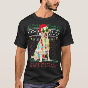 Labrador Retriever Dog Ugly Christmas Lights Xmas  T-Shirt