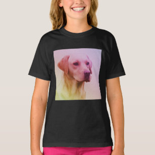 Labrador Retriever Dog Watercolor Portrait 01 T-Shirt