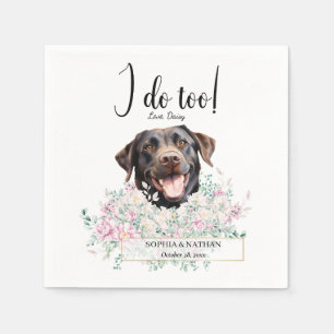 Labrador Retriever Dog Wedding Cocktail Napkins