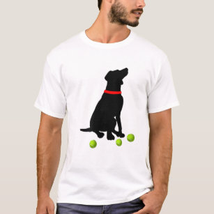 Labrador Retriever Dog with Yellow Lab Tennis Ball T-Shirt