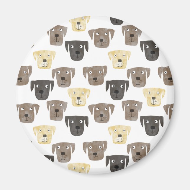 Labrador Retriever Dogs Magnet (Front)