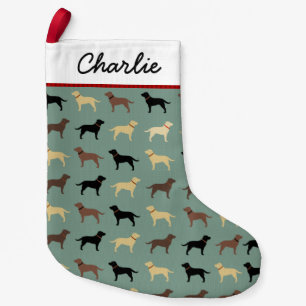 Labrador Retriever Dogs Pattern Labs Small Christmas Stocking