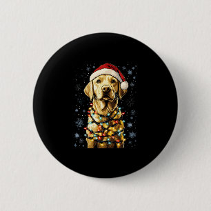 Labrador Retriever Dogs Tree Christmas Sweater Xma 6 Cm Round Badge