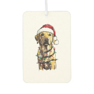 Labrador Retriever Dogs Tree Christmas Sweater Xma Car Air Freshener