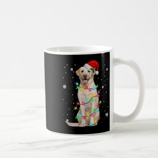 Labrador Retriever Dogs Tree Christmas Sweater Xma Coffee Mug (Right)