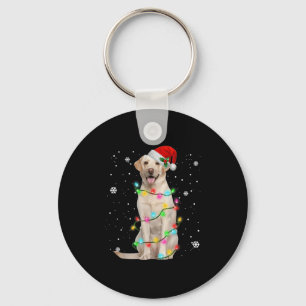 Labrador Retriever Dogs Tree Christmas Sweater Xma Key Ring
