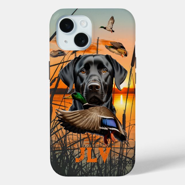 Labrador Retriever Duck Hunting Case-Mate iPhone Case (Back)