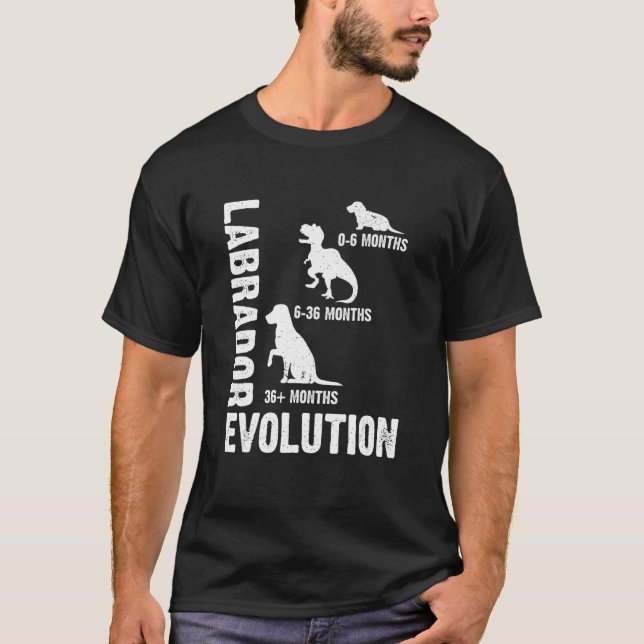 Labrador Retriever Evolution for a Labrador Dog Ow T-Shirt (Front)