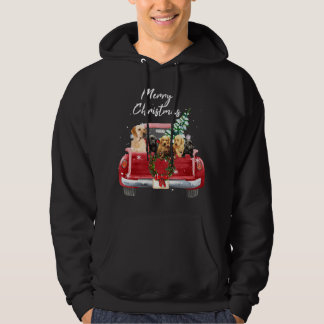 Labrador retriever family Truck Christmas Pajama Hoodie
