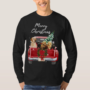 Labrador retriever family Truck Christmas Pajama T-Shirt
