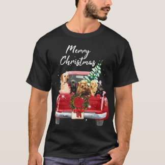 Labrador retriever family Truck Christmas Pajama T-Shirt
