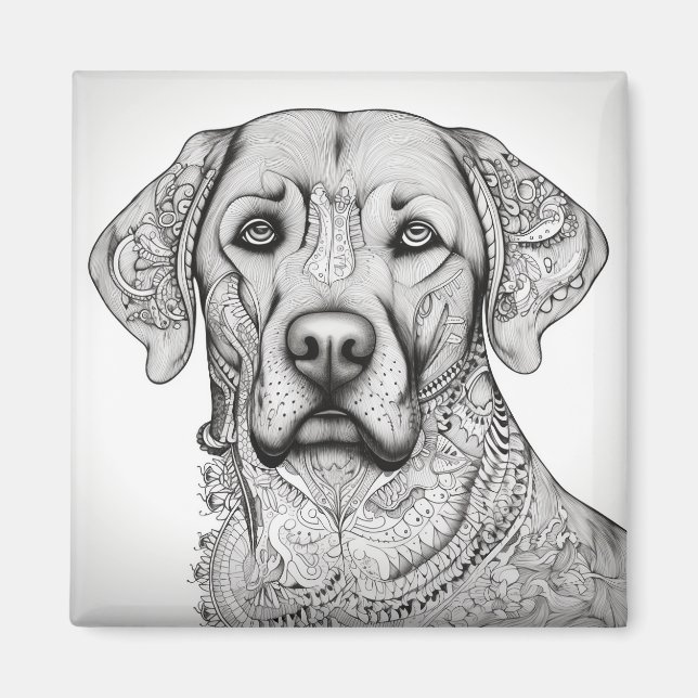 Labrador Retriever Fridge Magnet (Front)