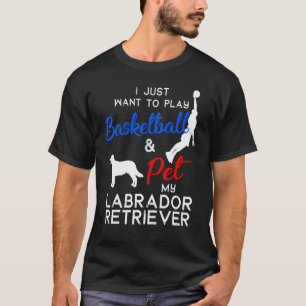 Labrador Retriever Funny Basketball Dog Owner T-Shirt