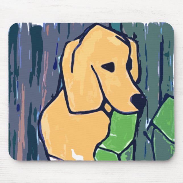 LABRADOR RETRIEVER  GARDEN SLIPPERS MOUSE MAT (Front)