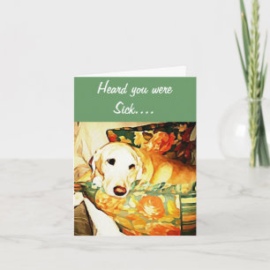 Labrador Retriever Get Well Card