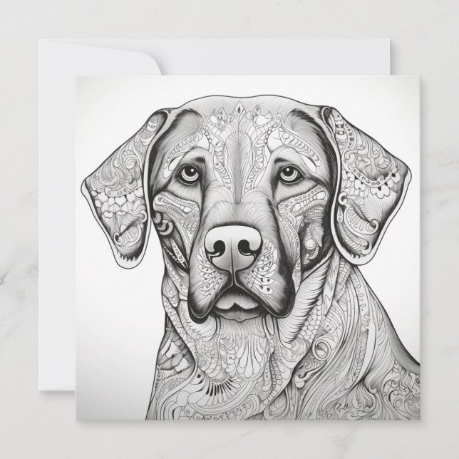 Labrador Retriever Gift Card (Front)