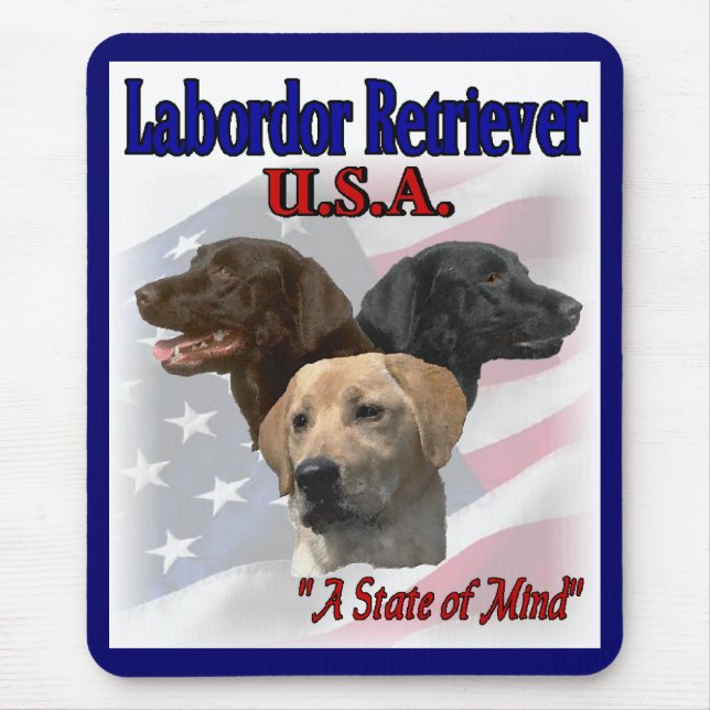 Labrador Retriever Gifts Mouse Mat (Front)