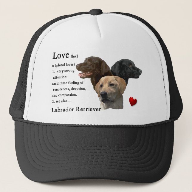 Labrador Retriever Gifts Trucker Hat (Front)