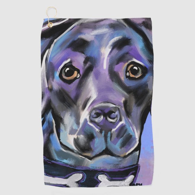 LABRADOR RETRIEVER            GOLF TOWEL (Front)