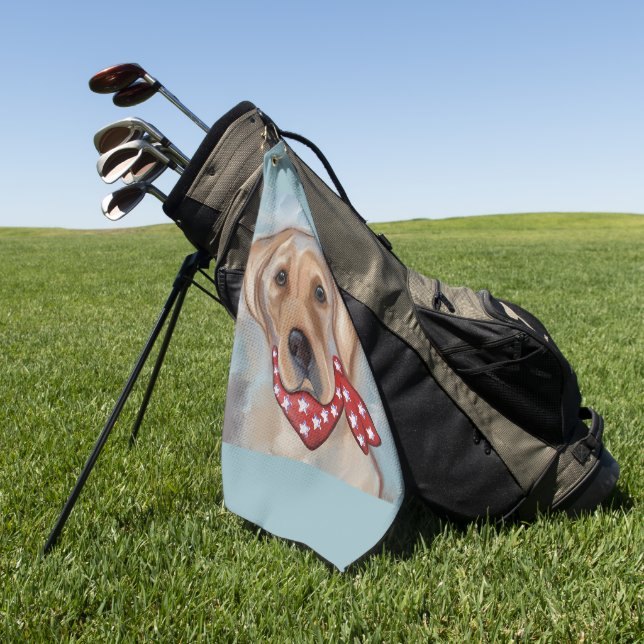 LABRADOR RETRIEVER            GOLF TOWEL (Green)