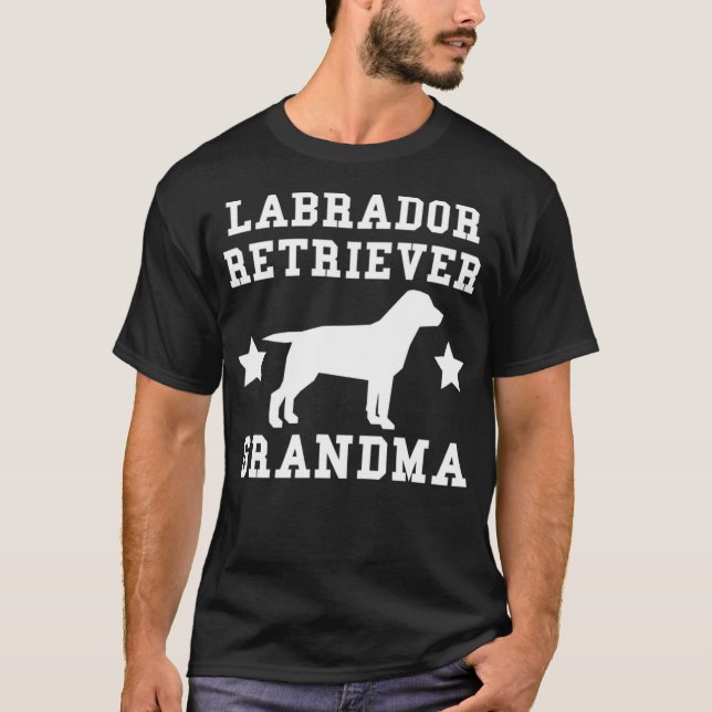 Labrador Retriever Grandma kiddinx horse racing  T-Shirt (Front)