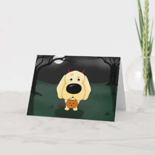 Labrador Retriever Halloween Card