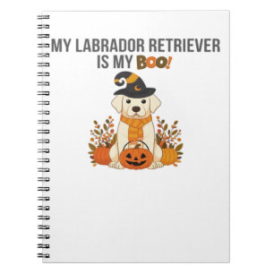 Labrador Retriever Halloween Dog Funny Spooky Boo Notebook