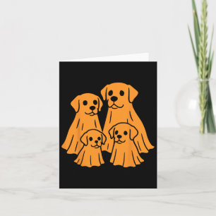 Labrador Retriever Halloween Ghost Family Funny Do Card