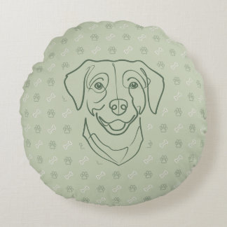 Labrador Retriever. Happiness Edition! Round Cushion