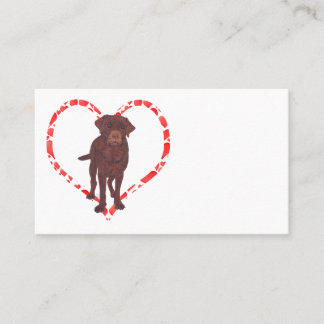 LABRADOR RETRIEVER HEART BUSINESS CARD