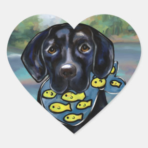 Labrador Retriever Heart Sticker