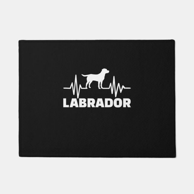 Labrador Retriever Heartbeat Doormat (Front)