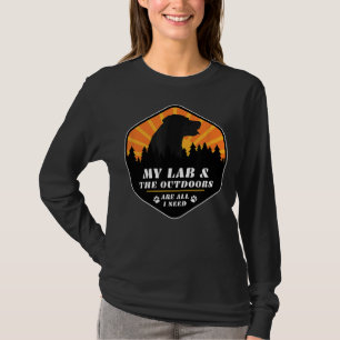 Labrador Retriever Hiking For Lab T-Shirt