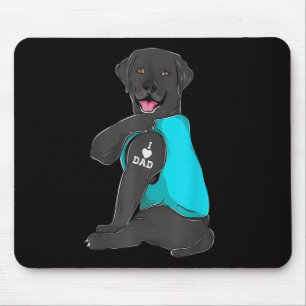 Labrador Retriever I Love Dad Tattoo Apparel, Dog Mouse Mat