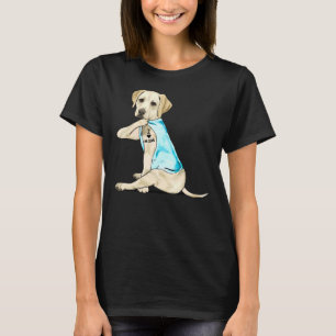 Labrador Retriever I Love Mom Tattoos T-Shirt