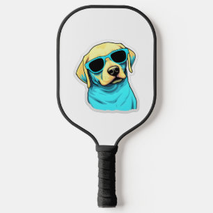 Labrador Retriever in Cool Sunglasses Classic T-Sh Pickleball Paddle
