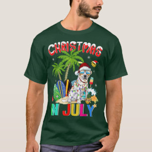 Labrador Retriever in Santa Hat Sunglasses Christm T-Shirt