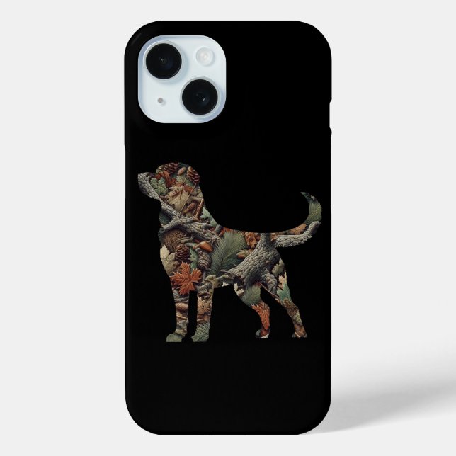 Labrador Retriever iPhone Case, Camo iPhone Case (Back)