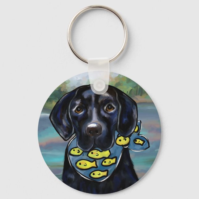 Labrador Retriever Key Ring (Front)