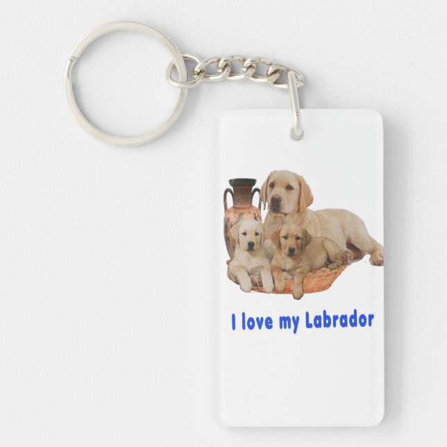 Labrador Retriever Key Ring (Front)